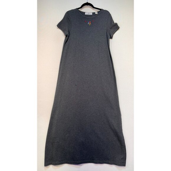 Marisa Christina Women's Embroidered Cardigan & Maxi Dress Set Size M Gray - Picture 9 of 12